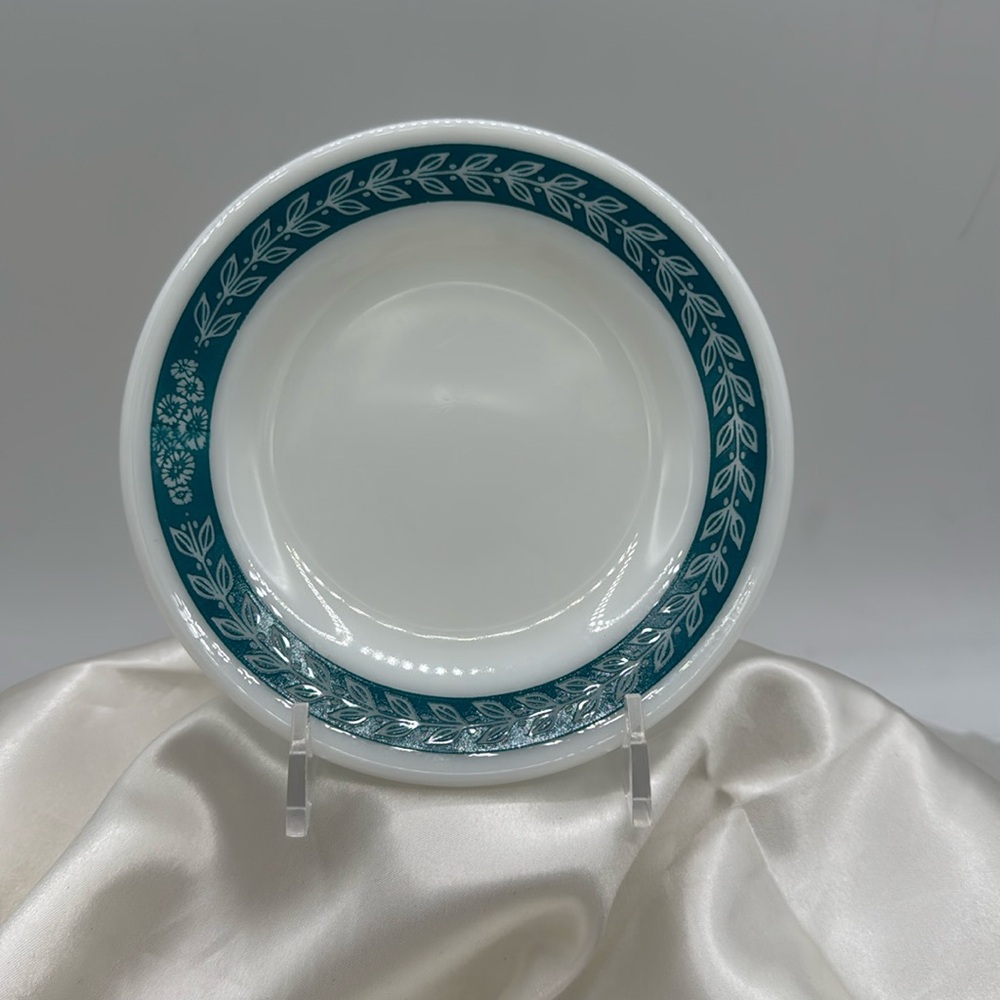 PUREX tableware by Corning, bread and butter plate. Turquoise blue